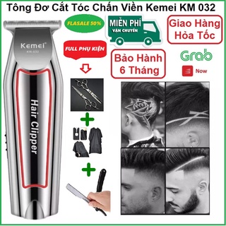 🚚Giao Hỏa Tốc🚚Tông Đơ Cắt Tóc Chuyên Nghiệp, Gia Đình, Chấn Viền Kemei - KM 032 Tặng Kèm 4 món