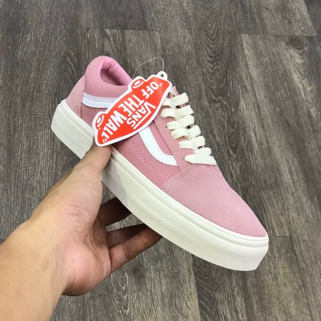 Giày vans style hồng nhạt full size 36-39
