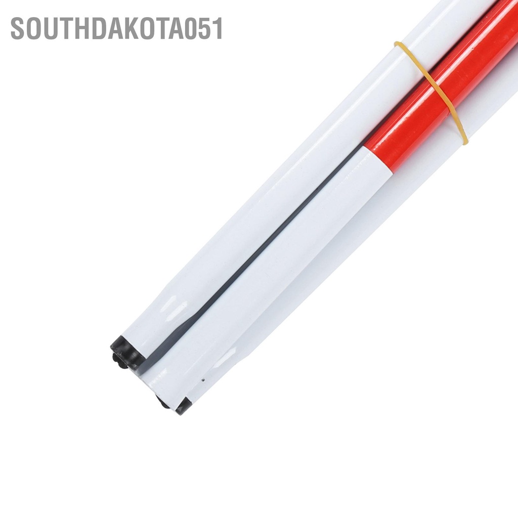 Southdakota051 Gậy đi bộ phản quang màu trắng và đỏ có thể gập lại được cho người khiếm thị