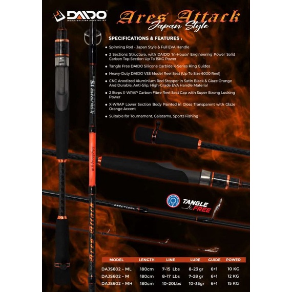 Joran DAIDO ARES ATTACK Phong Cách Nhật Bản 180CM