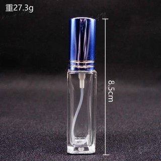 Chai chiết nước hoa vuông 10ml - nắp vàng