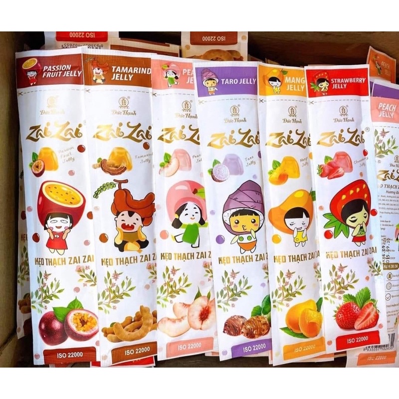 500g Thạch ZaiZai Hoa Quả Đức Hạnh mix đủ vị