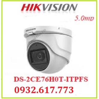 Camera hikvision ds-2ce76h0t-itpfs 5mp dome có mic