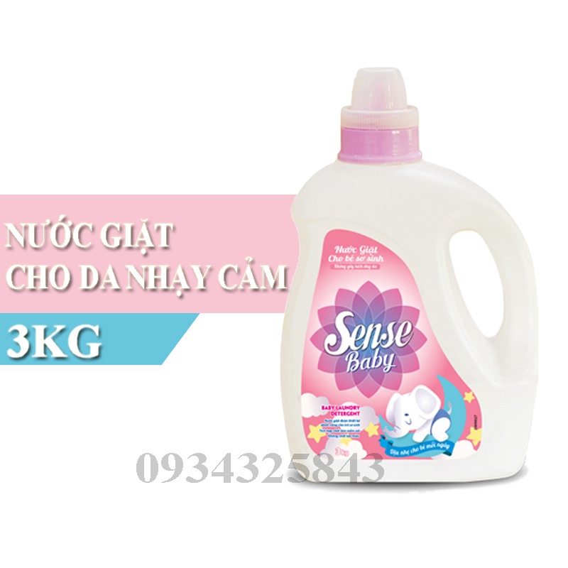 Nước giặt Sense Baby 3kg - chuyên dành cho da nhạy cảm