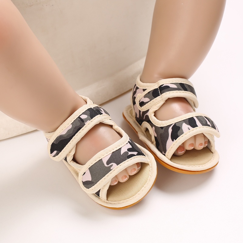 Xăng đan Đế Cao Su Mềm Chống Trượt Mùa Hè Cho Bé Sơ Sinh Tập Đi