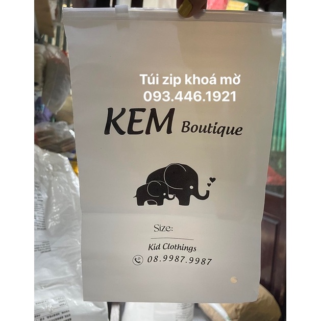 túi zip có khoá đựng đồ, nhận in túi zip khoá kéo