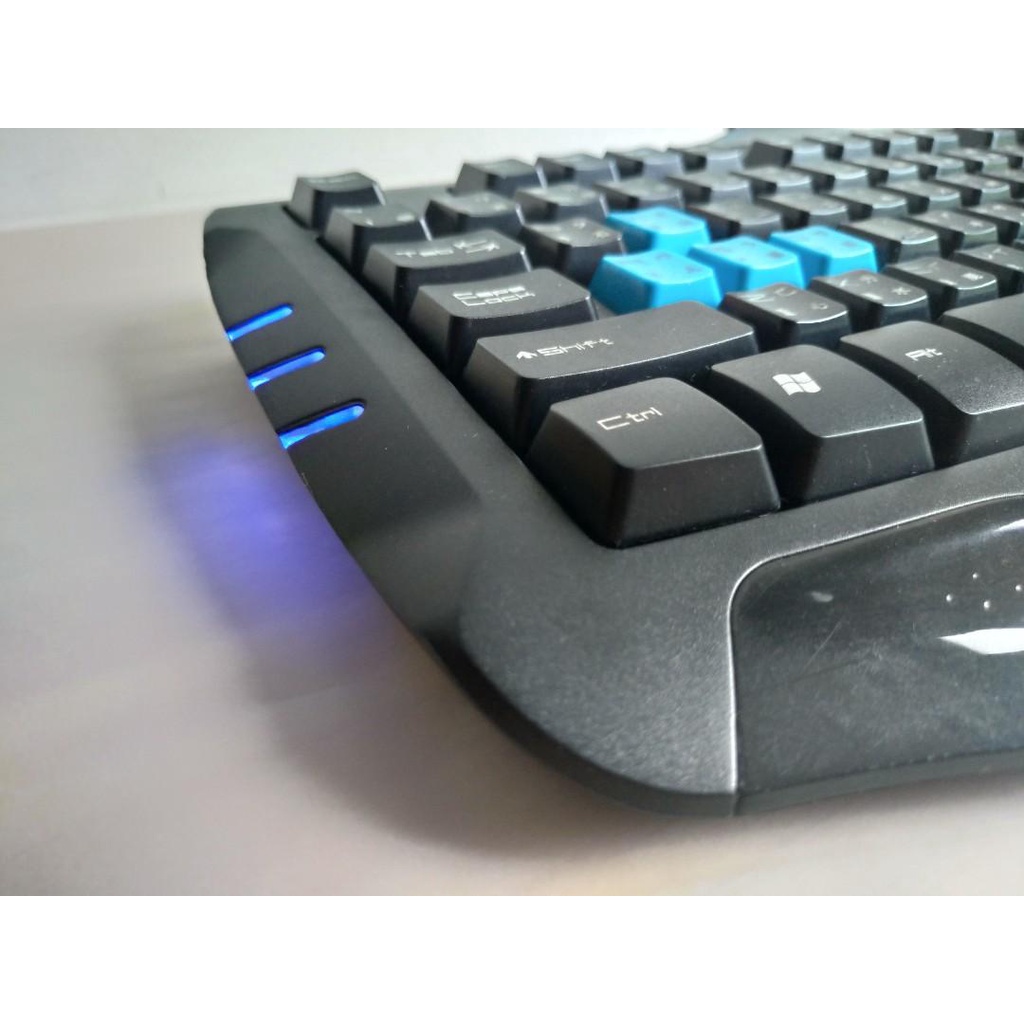 Bàn phím gaming cap cấp chơi Auditon E-BLUE™ cũ dùng tốt  - Bàn phím gaming EBLUE backlighting