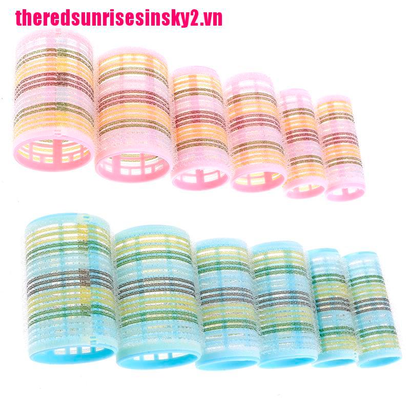 (Hàng Mới Về) Set 6 Lô Uốn Tóc Diy Tiện Dụng
