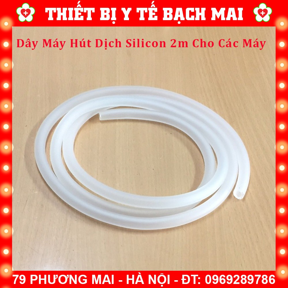 Dây Silicon Dùng Cho Máy Hút Dịch Mũi Đờm yuwell, Lucass, Kaneko 1 bình và 2 bình