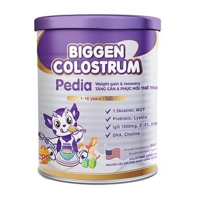 BIGGEN COLOSTRUM PEDIA: SỮA NĂNG LƯỢNG CAO CHO TRẺ SUY DINH DƯỠNG