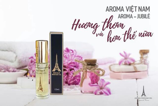 Tinh dầu nước hoa lăn Pháp Aroma 12ml