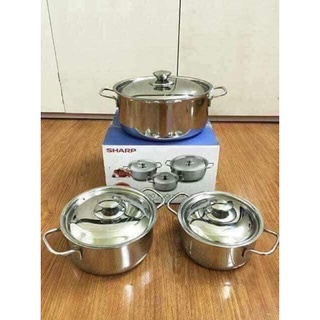 Bộ 3 nồi inox