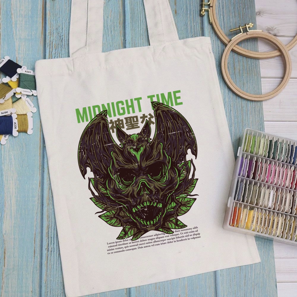 Túi vải túi Tote ART WORK - Mẫu 11 vải canvas dày đẹp cho nữ có khóa miệng đi học đi chơi. In hình theo yêu cầu