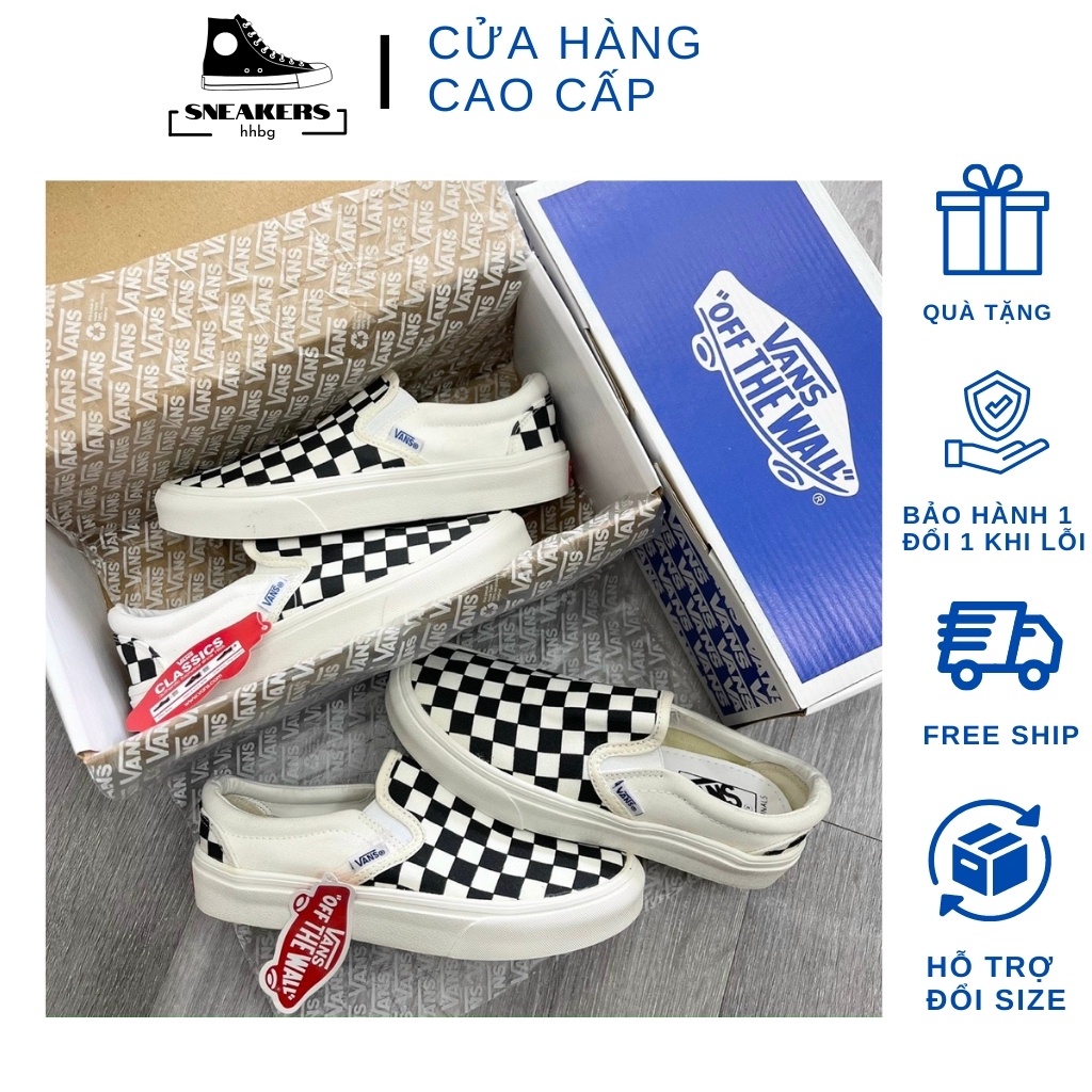 Giày Vans Caro, sneaker nữ, van caro Bản Trung cao cấp Full Box+bill