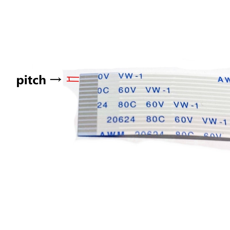 Bộ 5 Dây Cáp Dẹt 0.5mm 1.0mm Nối Chữ B 4P 5P 6P 7P 8P 9P 10P 12P 14P 16P 18P 20P 30P 45P 50P 60P FFC 4/5/6/7/8/10/12/14/16/45/50M/45/50M/45/60/ 80/ 60W/ 80/ 60W