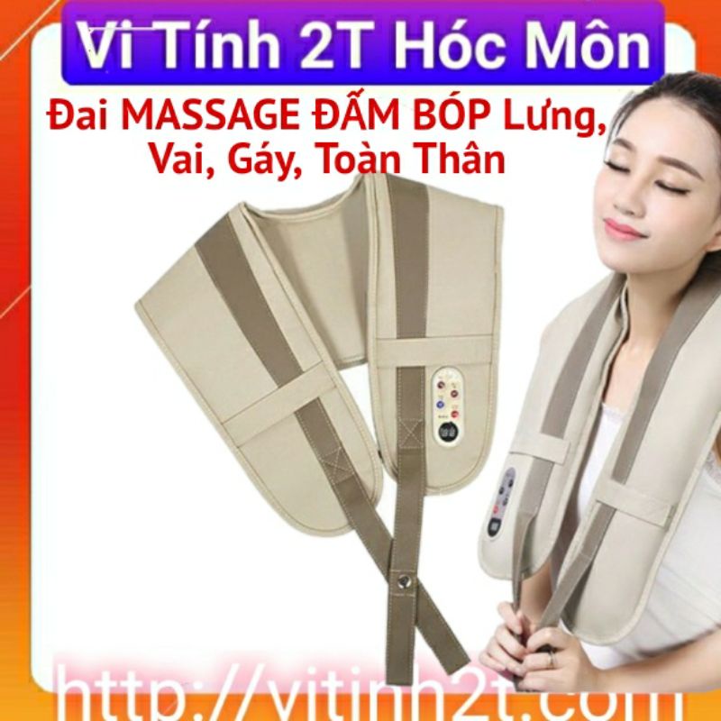 Đai massage đấm lưng vai cổ đỡ mỏi