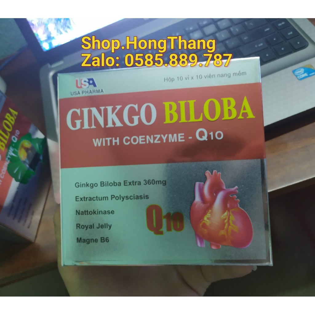 Ginkgo Biloba 360mg Bổ Sung Dưỡng Chất Cho Não, hoạt huyết dưỡng não hộp 100 viên