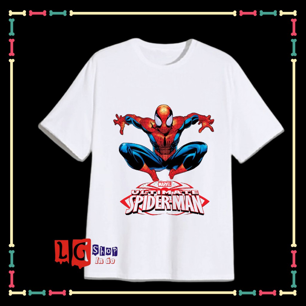 AO THUN SPIDERMAN VÀ SANS XỊN XÒ CHO CÁC BÉ