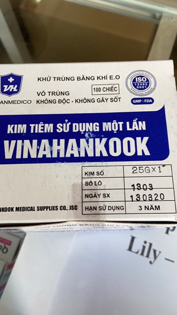 Đầu kim tiêm từ số 18G đến 26G Vinahankook