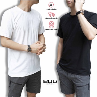 Áo thun nam cổ tròn cao cấp BULI tay ngắn, chất cotton dày dặn, bề mặt vải mềm, thoáng mát