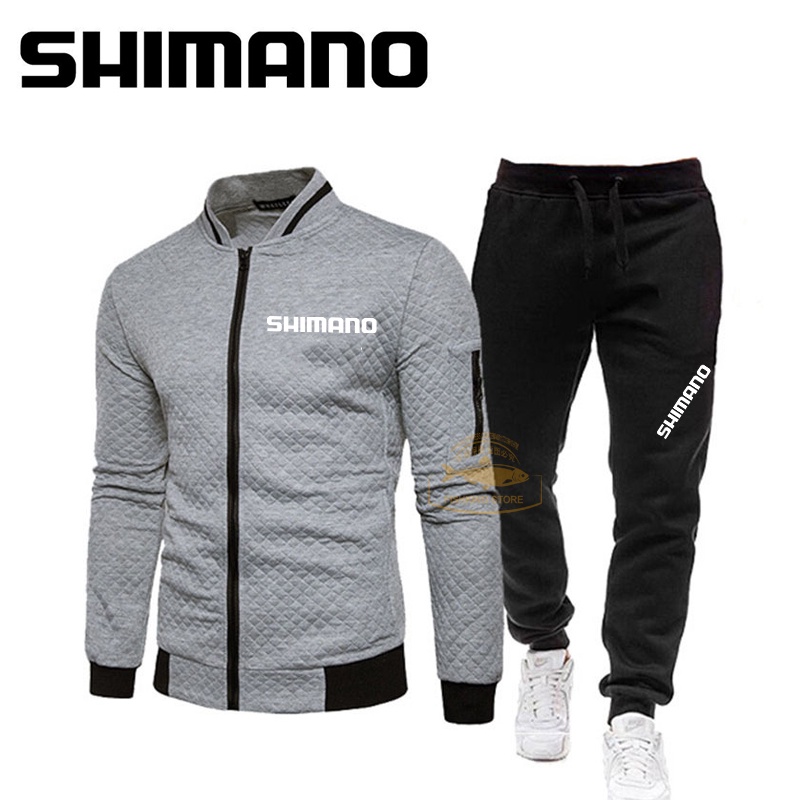 Bộ Đồ Thể Thao 2 Món Áo Khoác + Quần Dài Thời Trang Xuân Thu Cho Nam Shimano