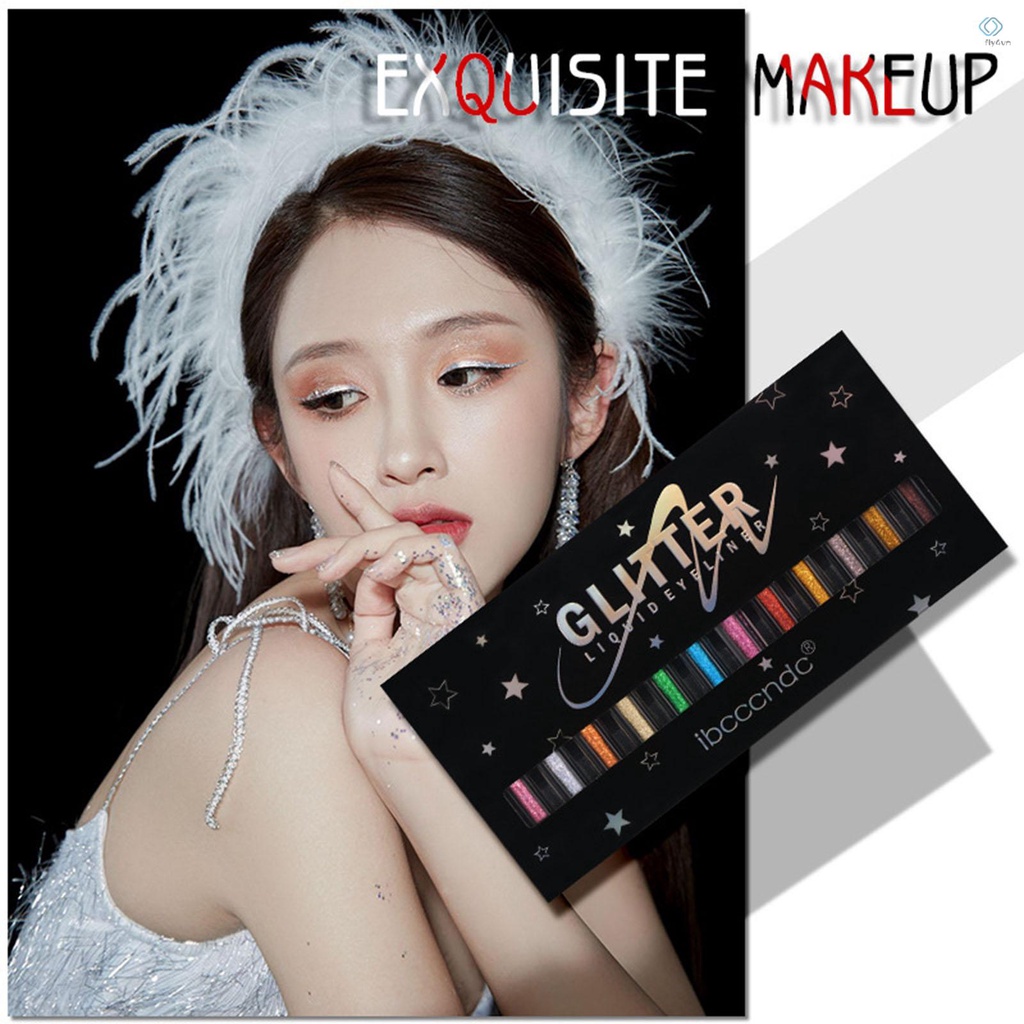 Set 12 lọ gel kẻ mắt ibcccndc nhiều màu sắc chống nước chống nhòe bền màu dài lâu
 | BigBuy360 - bigbuy360.vn