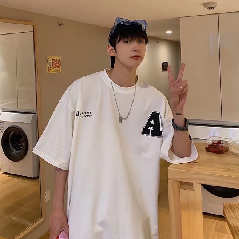 Áo Thun Tay Ngắn Dáng Rộng Thời Trang Mùa Hè Cho Nam Size M-8XL