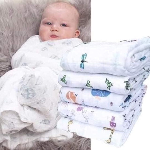 KHĂN ADEN MUSLIN SWADDLE 100% ORGANNIC COTTON