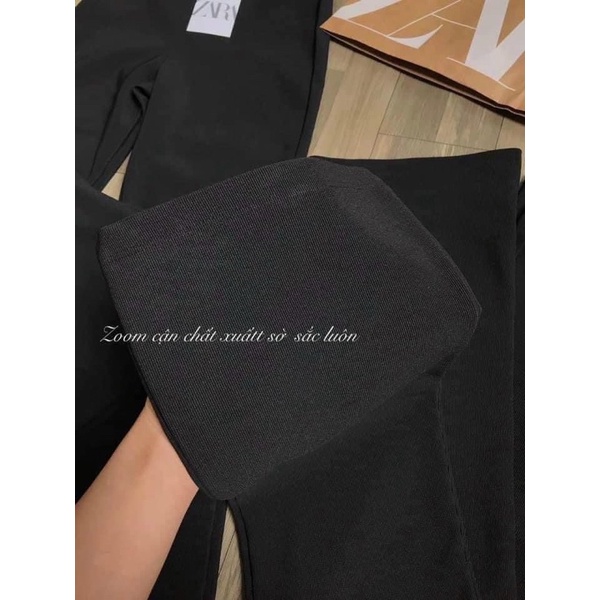 Quần Thun Ống Loe Thun Gân Xịn Xò