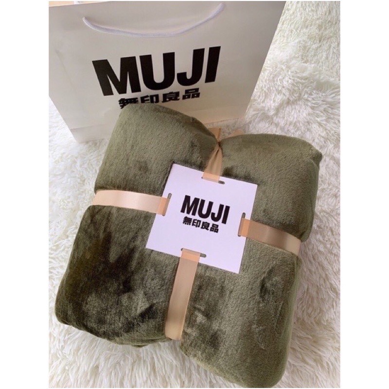 Chăn Lông Tuyết Muji Siêu Mềm Mịn, Chăn Lông Cao Cấp