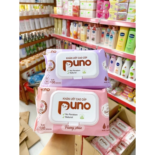 khăn giấy ướt PUNO 100 tờ