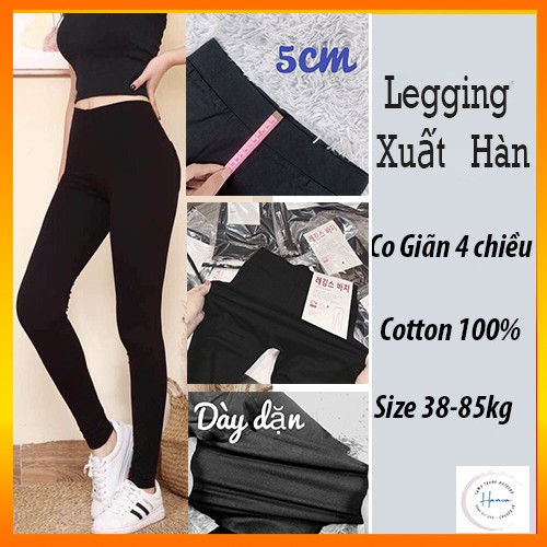 Quần Legging HÀN Nâng Mông Co Giãn 4 Chiều Chất Đẹp Cam Kết Không Cắn Chỉ