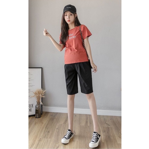 Quần bầu lửng đũi siêu mát dáng baggy siêu xinh