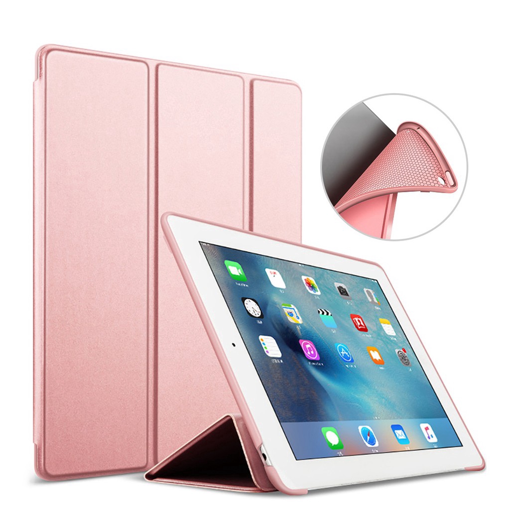 Bao nắp gập trơn màu cho máy tính bảng iPad 2018 Case 9.7 inch Mini 1/2/3/4/5 | BigBuy360 - bigbuy360.vn
