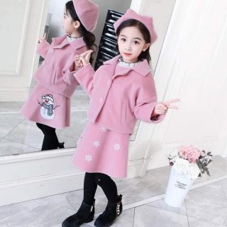 Set ÁO VÁY DẠ KÈM MŨ