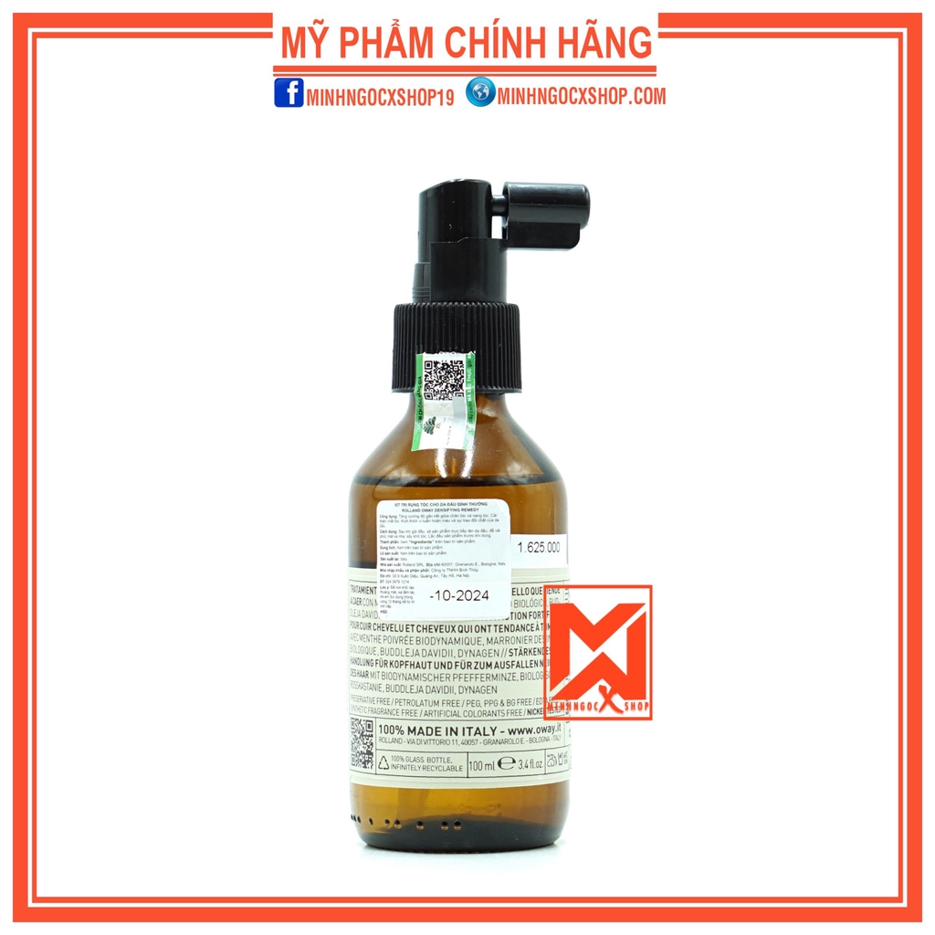 Xịt chống rụng và kích thích mọc tóc OWAY DENSIFYING REMEDY 100ml chính hãng