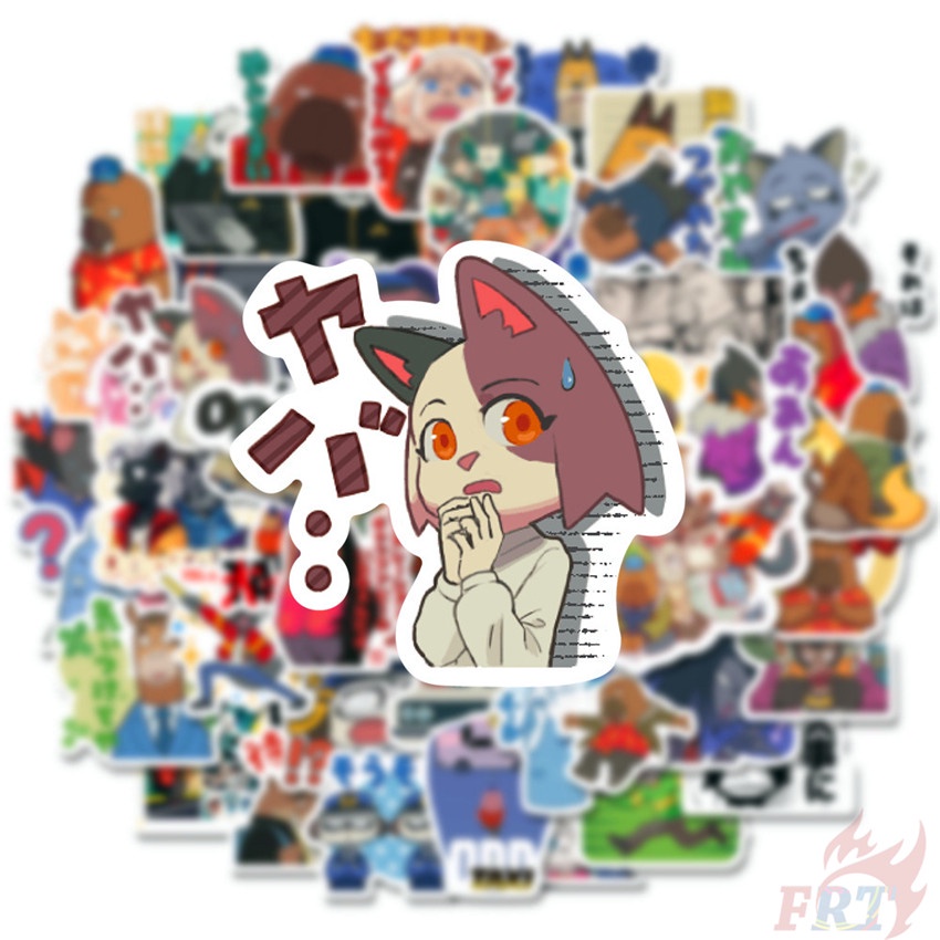 ❉ Nhãn Dán ODD TAXI Series 01 ❉ Bộ 50 Sticker Chống Thấm Nước Họa Tiết Doodle Hợp Thời Trang