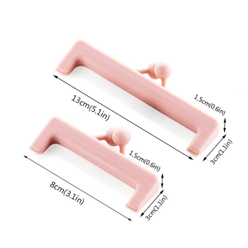 Bộ 2 dụng cụ kẹp miệng túi thực phẩm hút chân không chống ẩm kích cỡ khác nhau