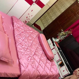[SIÊU SALE] [HỔ TRỢ PVC] Xả kho Bộ drap giường có chăn phi lụa cao cấp sang chảnh (chọn màu)