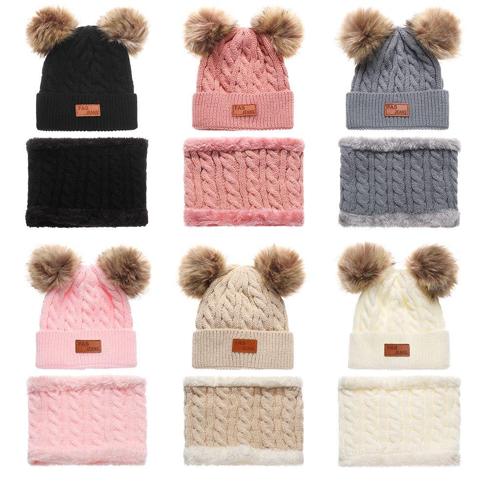 Set Mũ Len Beanie Và Khăn Choàng Cổ Cho Bé
