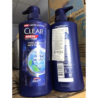Dầu gội Clear Men bạc hà Thái Lan 450ml - Cool Sport Menthol