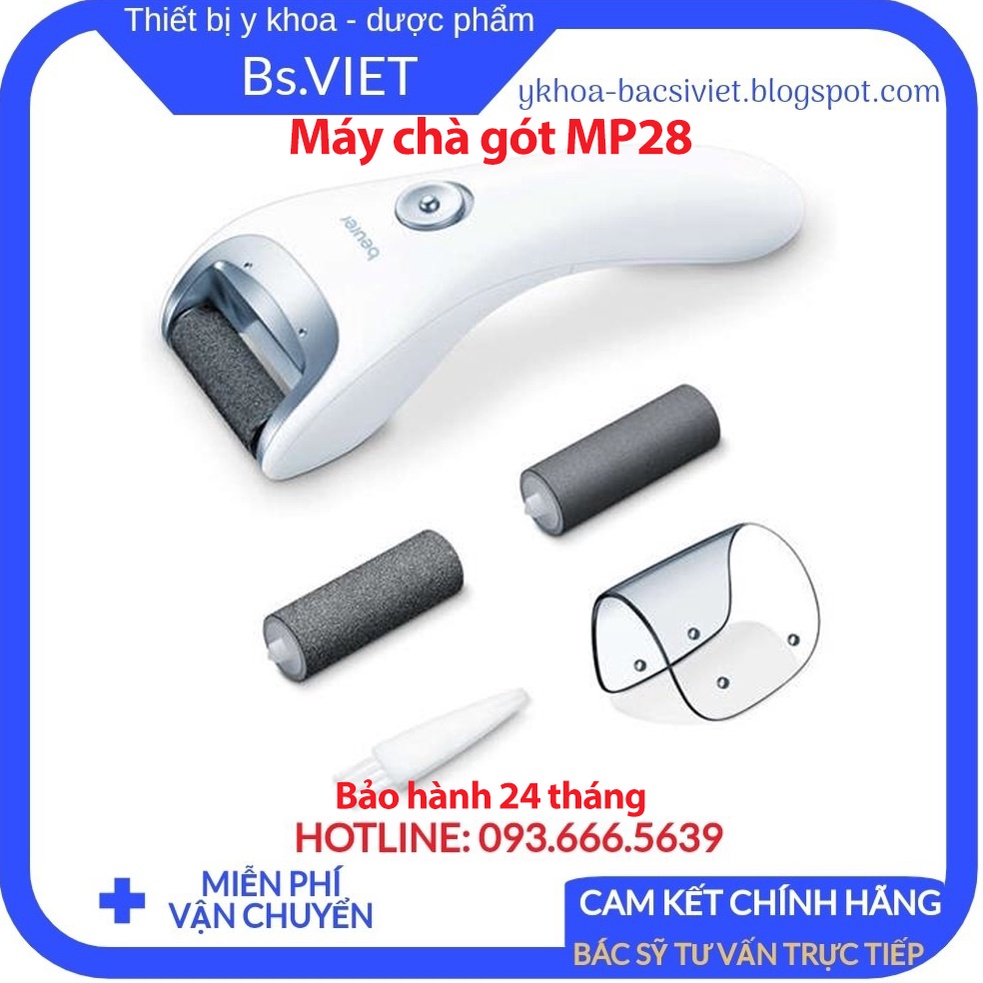 Máy chà gót chân beurer MP28 giúp tẩy đi hết các tế bào chết, đẩy lùi tất cả các vết chai sạn, giúp làm mịn da Drviet