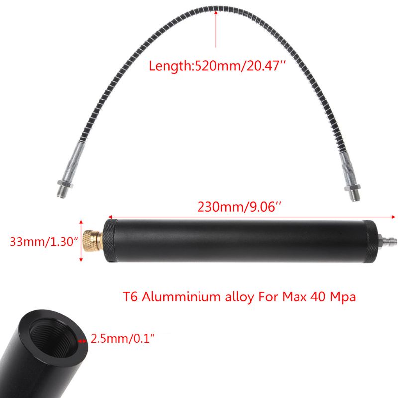 Bộ Lọc Khí Nén Tách Dầu Áp Suất Cao 40Mpa 300bar