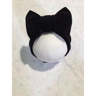Mũ turban nhung đen