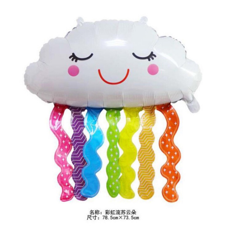 1 Cái Bong Bóng Lá Nhôm Hình Mặt Cười Lớn Màu Cầu Vồng Lớn Trang Trí Tiệc Sinh Nhật Trẻ Em Mẫu Giáo Đồ Chơi Trang Trí