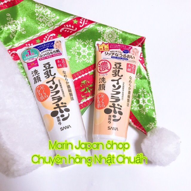 (Có bill,chuẩn Nhật)Sữa rửa mặt đậu nành Sana Nhật Bản