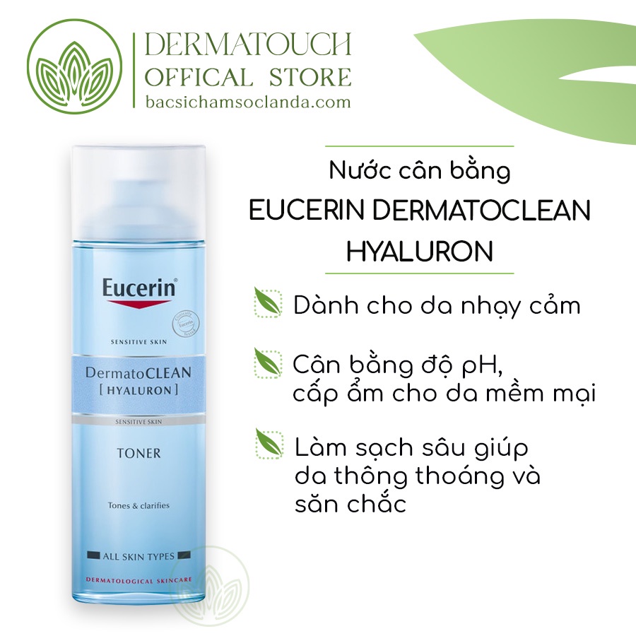Nước cân bằng Eucerin DermatoCLEAN Hyaluron