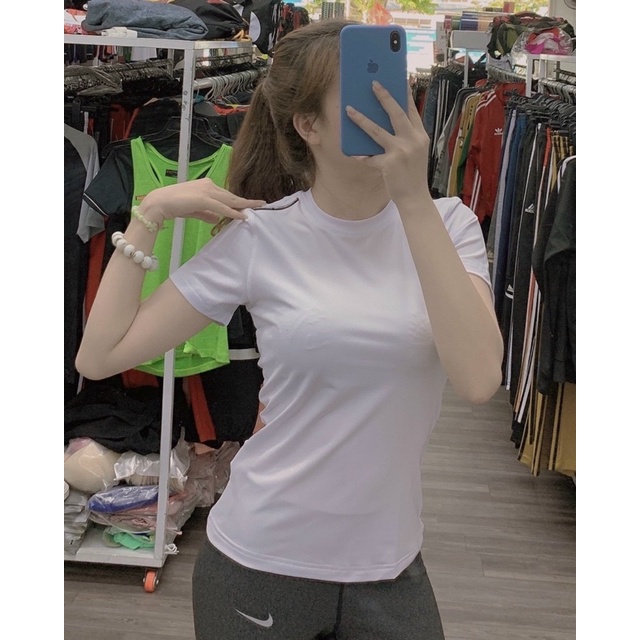 ÁO THUN THỂ THAO, TẬP GYM YOGA NỮ, CHẤT THUN LẠNH CO GIÃN, MỀM MỊN VÀ CỰC MÁT