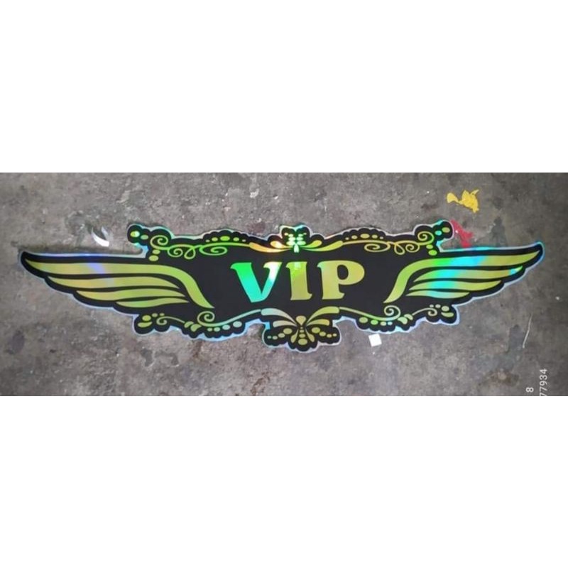 TEM CHỮ VIP BẢY MÀU DÁN TRANG TRÍ XE