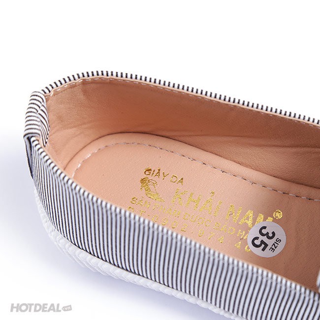 Giày Lười Sọc Nữ Khải Nam - bảo hành 6 tháng | BigBuy360 - bigbuy360.vn